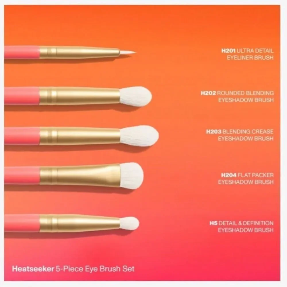 Morphe Heatseeker New in Packaging 5 Piece Eye Brush Set